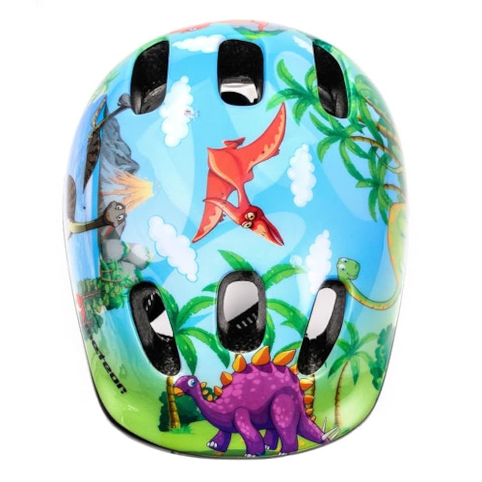 image 1 of Helmet for Kids Toddlers – Lightweight Adjustable Bike Helmet for Boys & Girls – Safety Crash Protection for Cycling, Scooter, Skateboard – MV62 Multi | Dinosaur | S
