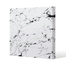 Thin Black Marble (Canvas Print) 114 x 114 x 4cm