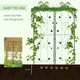 image 4 of Outsunny Set of 2 Metal Trellis for Climbing Plants, Leaf Design, 50 x 181cm