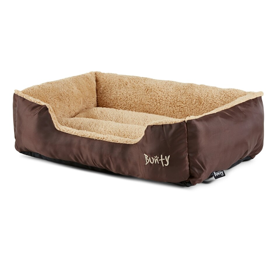 image 1 of Fleece Dog Bed - Washable - Bunty Deluxe Brown | M