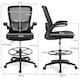 image 2 of COSTWAY High Back Mesh Drafting Chair Tall Office Chair Black