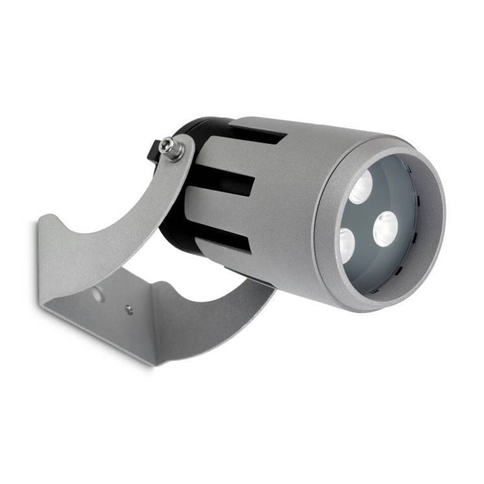 image 1 of Powell LED 3 Light Small Outdoor Spotlight Grey IP65 - Special Offer