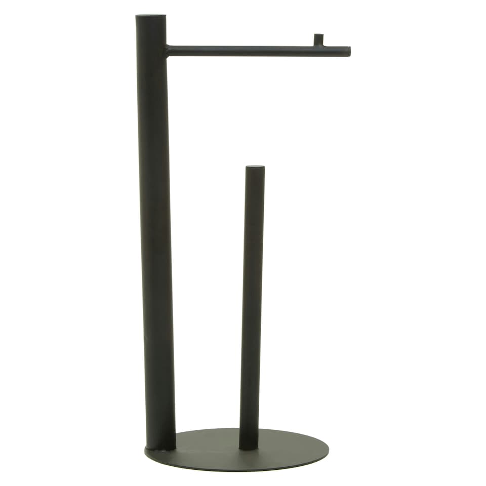 image 1 of Fay Black Toilet Roll Holder