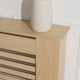 image 5 of OHS MDF Horizontal Slat Grilled Radiator Cover, Small - Natural Wood Brown | Natural Wood
