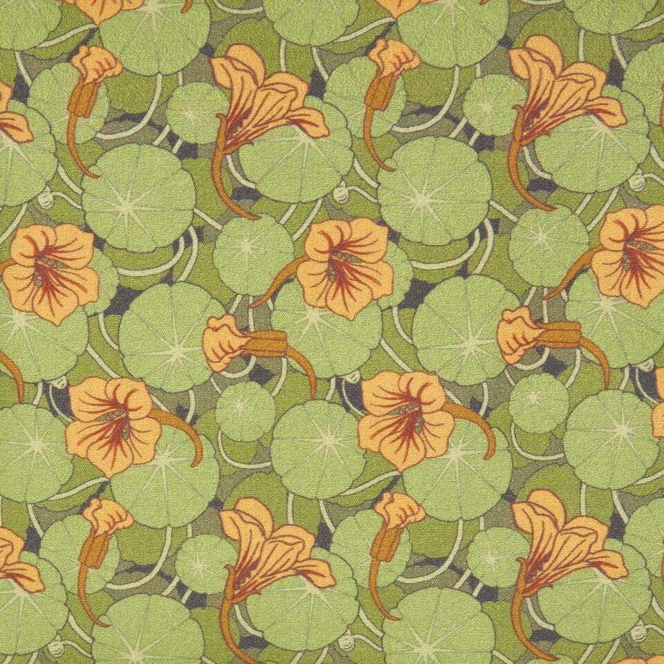 image 1 of Homescapes Set of 4 Art Deco Fat Quarters Fabric Bundles - Dark Green Palette Multi