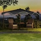 image 10 of Outsunny Garden Parasol Umbrella with LED Lights and Tilt, Table Umbrella