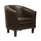 image 1 of Tub Chair Faux Leather Arm Chair