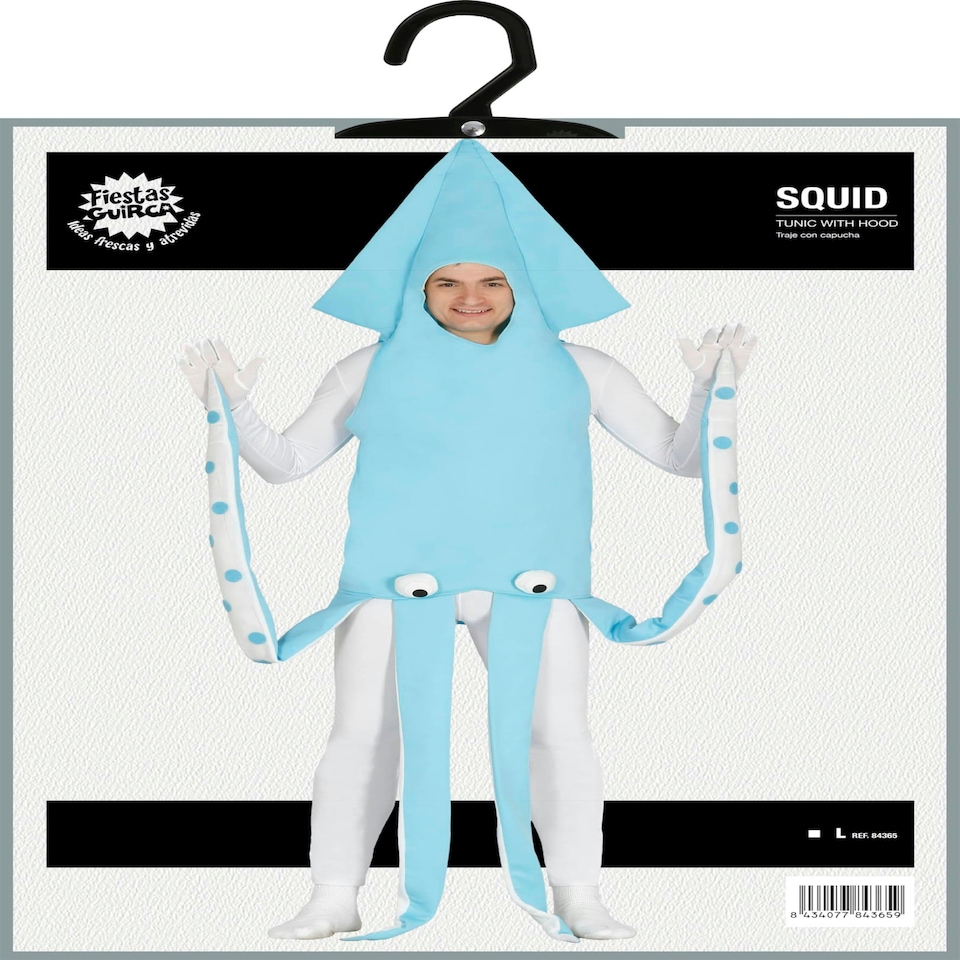 image 1 of Fancy Dress Adult Squid Costume - S