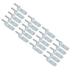 12.5mm Bolt On Gudgeon Tailboard Hinge Pin for Trucks Trailers Zinc Plated 20pc Silver
