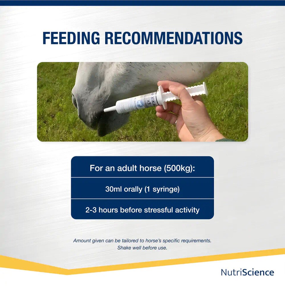 image 1 of NutriScience AnxiKalm Horse Calming Gel L Tryptophan Stress Relief Competition Supplement