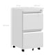 image 5 of Vinsetto 2-Drawer Mobile Filing Cabinet, Steel Lockable File Cabinet for Letter, A4 and Legal Size, Pre-Assembled Body, White