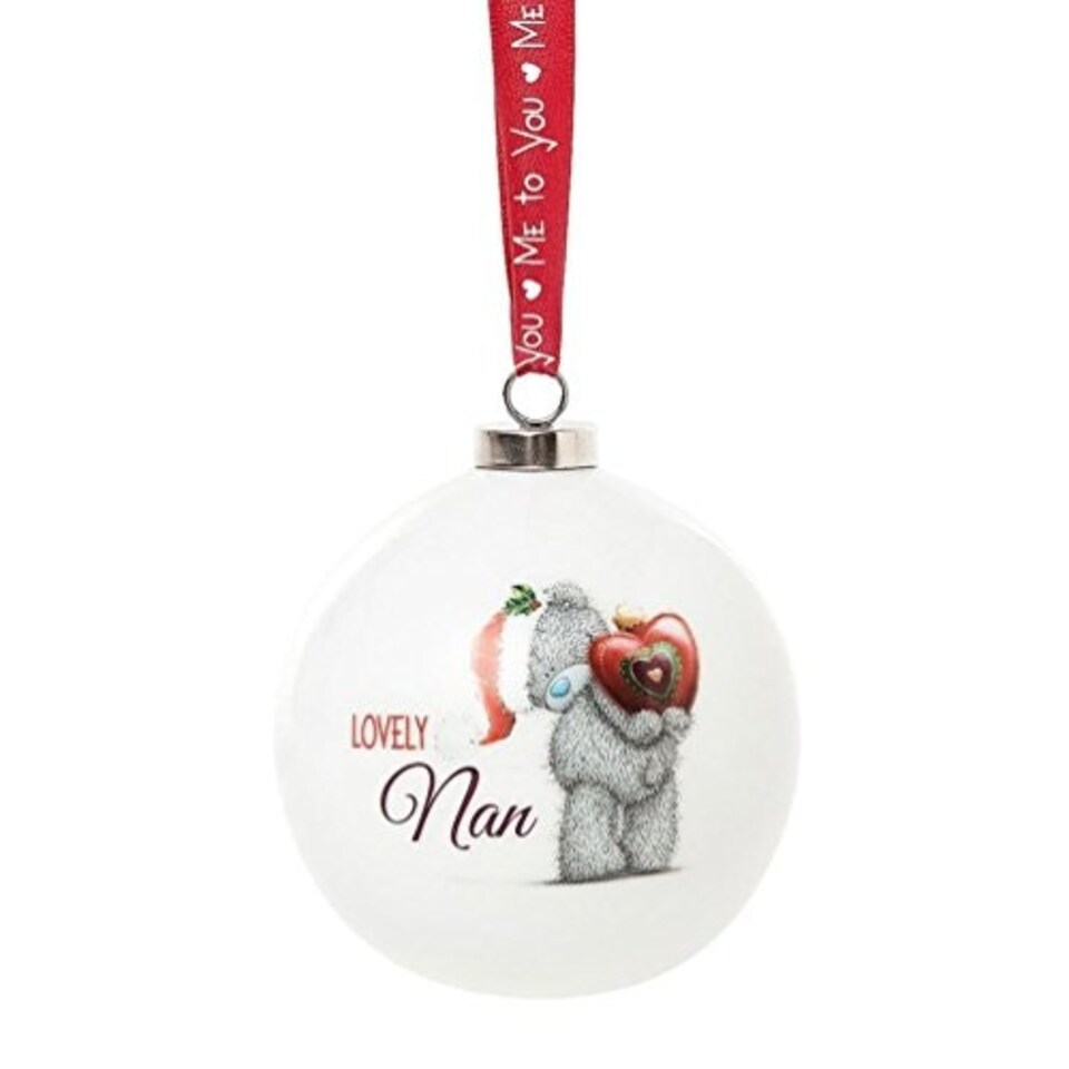 image 1 of Tatty Teddy Bauble Nan Tree Decoration