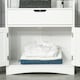 image 8 of kleankin Bathroom Floor Storage Cabinet Kitchen Sideboard Standing Unit W/ Doors
