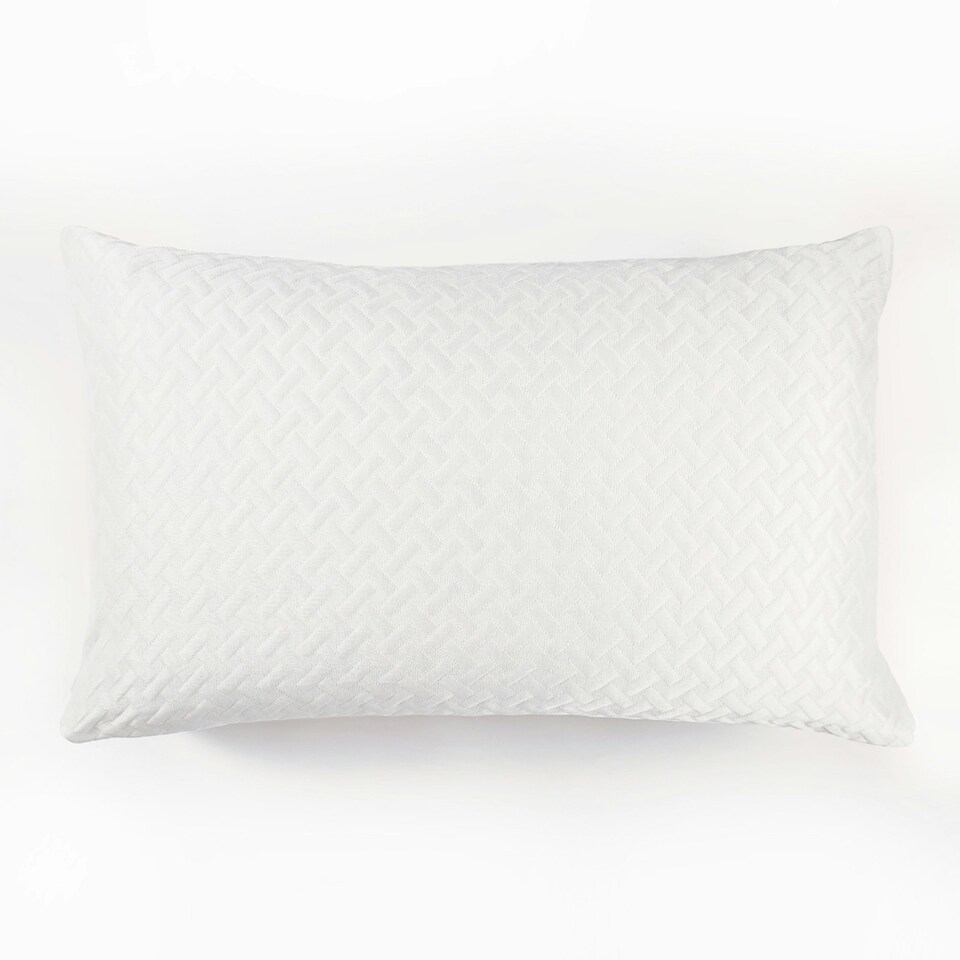 image 1 of OHS Cooling Protector Soft Breathable Washable Bed Pillow Cover White | One Size