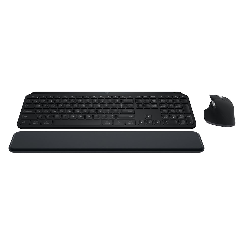 image 1 of Logitech MX Keys S 8000 DPI Wireless Keyboard & Mouse Set - Black