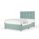 image 1 of Ortho Classic Orthopaedic Duckegg Plush Velvet Divan Set And Pearl Headboard Small Double