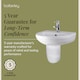 image 6 of Round 1 Tap Hole Basin Semi Pedestal 500mm | White | White | 416 x 500 x 466mm