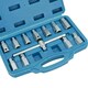 image 3 of 12pc Oil Drain Plug Key Set For Gear Boxes Back Axles Gearbox Hex + Square Bits