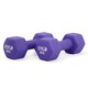 image 7 of Pair of 6kg Hex Anti Roll Neoprene Non Slip Hand Dumbbells Workout Weights