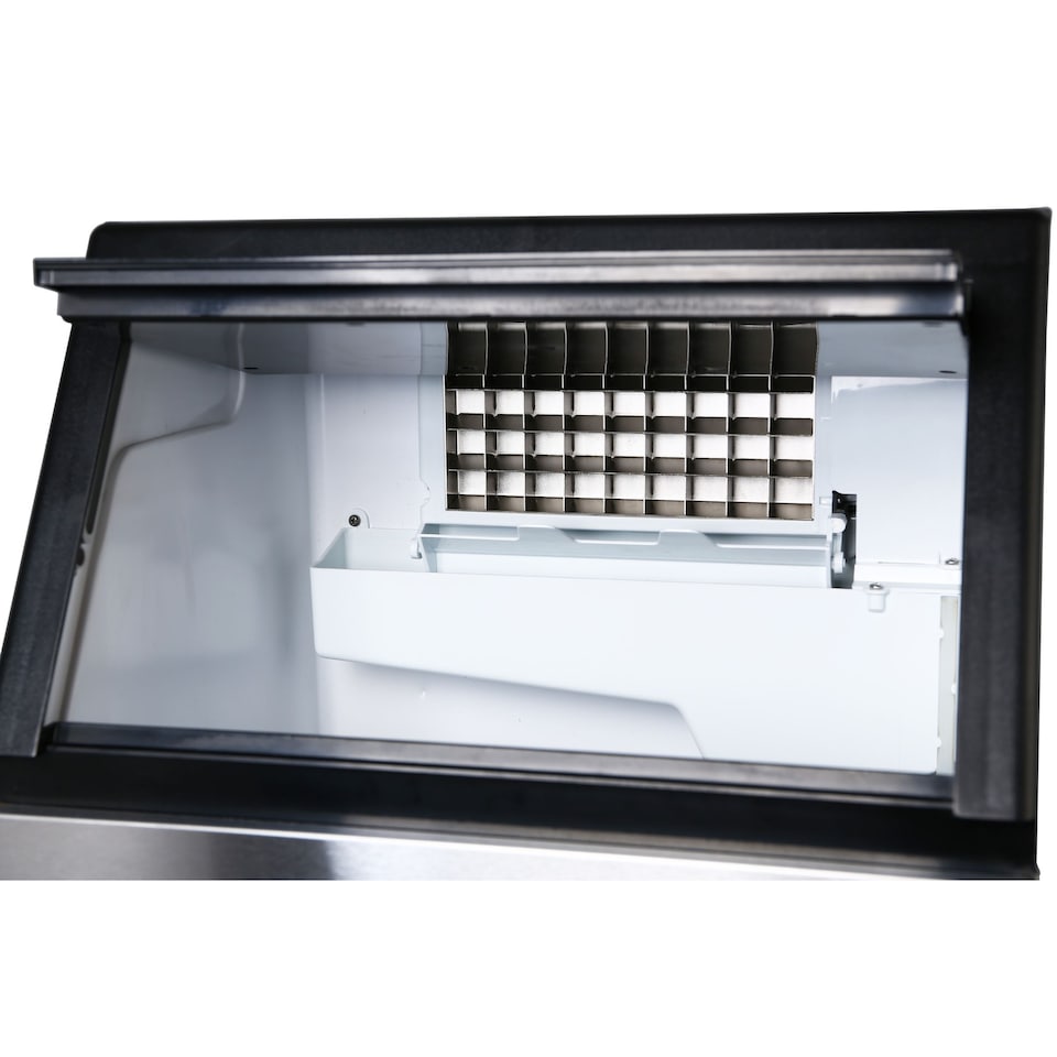 image 1 of HYE 45kg Large Commercial Ice Machine - Stainless Steel - IM45KB27