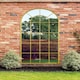 image 8 of The Arcus - Gold Framed Arched Window Garden Mirror 71" X 33.5" (180x85CM) | Gold
