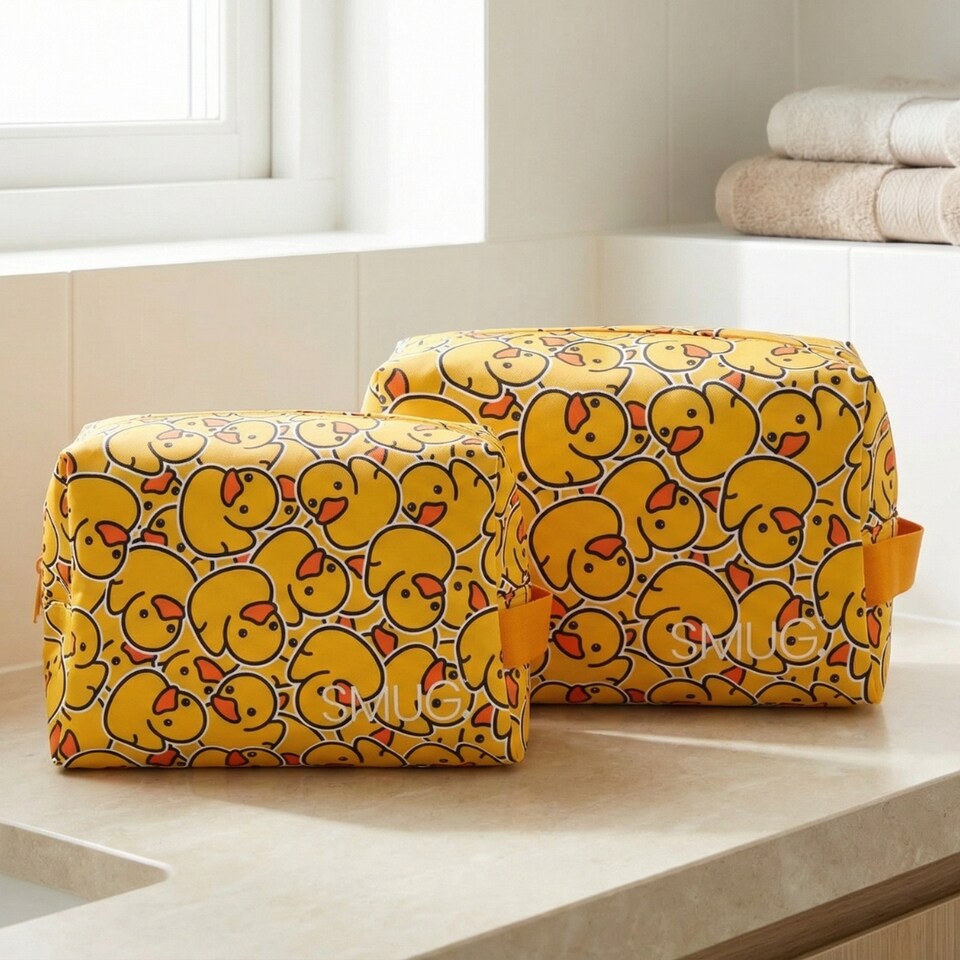 image 1 of SMUG Toiletry & Wash Bag Set - Duck Print