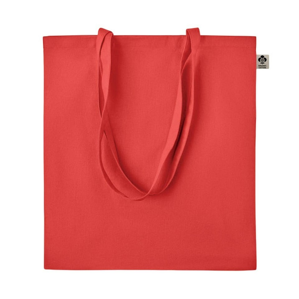 image 1 of MidOcean Zimde Organic Cotton Tote Bag - Red - One Size | Red