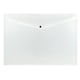 image 1 of Pack of 12 Janrax A3 Clear Document Wallets - Button Stud Folder