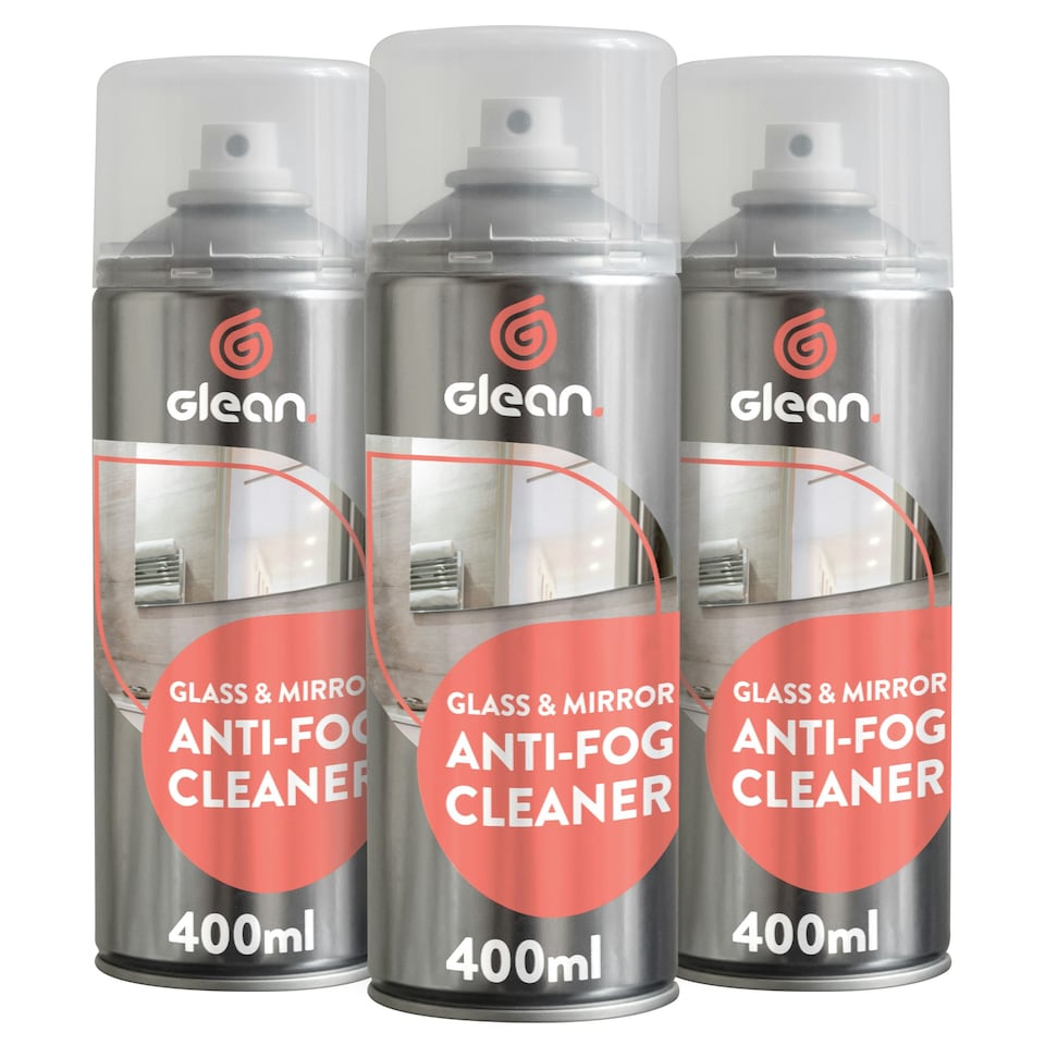 image 1 of Glean Glass Mirror Anti-Fog Cleaner - 3-Pack