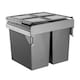 image 1 of FittingsCo, 90 L Under Counter Pull Out Waste Bin Set 2x45 L for 600mm Cabinet, Side Mounted Soft Close