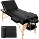 image 1 of Massage Table 3 Zones Massage Table Massage Bed Cosmetic With Lounger Bag Head- And Armrests | Black | black | 1