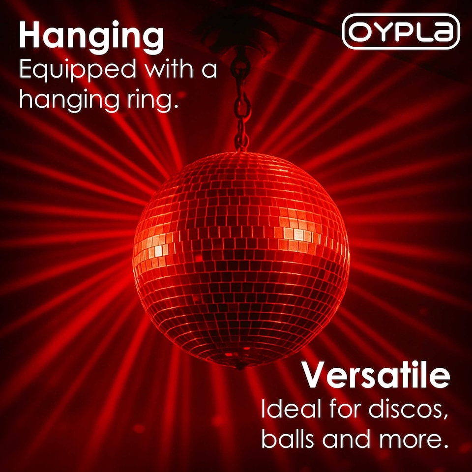 image 1 of 300mm Lightweight Disco Mirror Glitter Ball Dance Party DJ