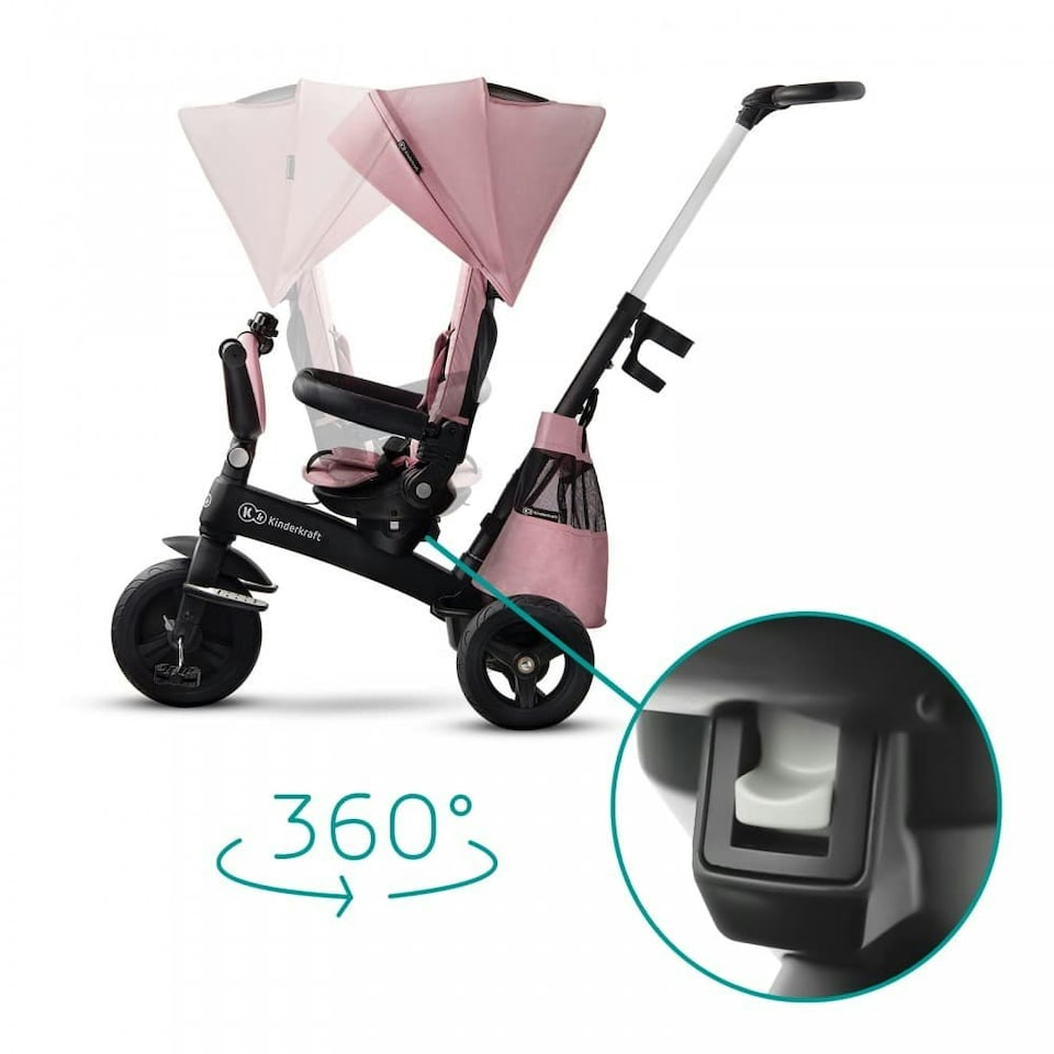 image 1 of Kinderkraft Easytwist Trike - Pink