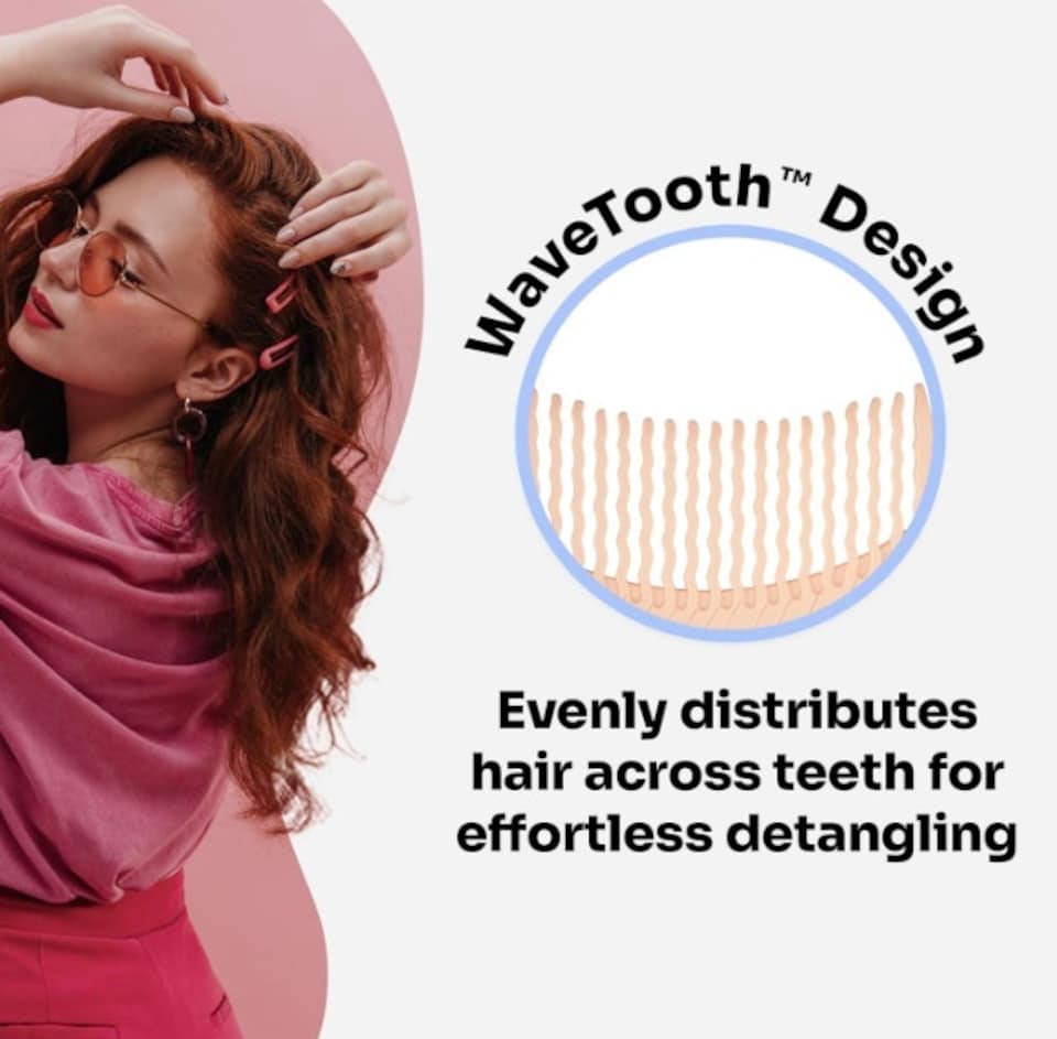 image 1 of WetBrush Go Green Treatment Comb, Coconut Oil, Beige