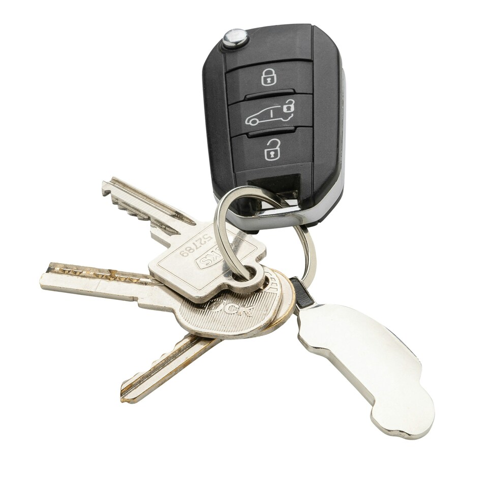 image 1 of XD Collection Car Recycled Keyring - Silver - One Size