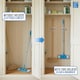 image 5 of Mop and Broom Holder Wall Mounted Easy Storage Gripper for Cleaning Tools