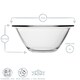 image 3 of Bormioli Rocco Mr Chef Glass Nesting Mixing Bowls - 4 Litres - Pack of 6