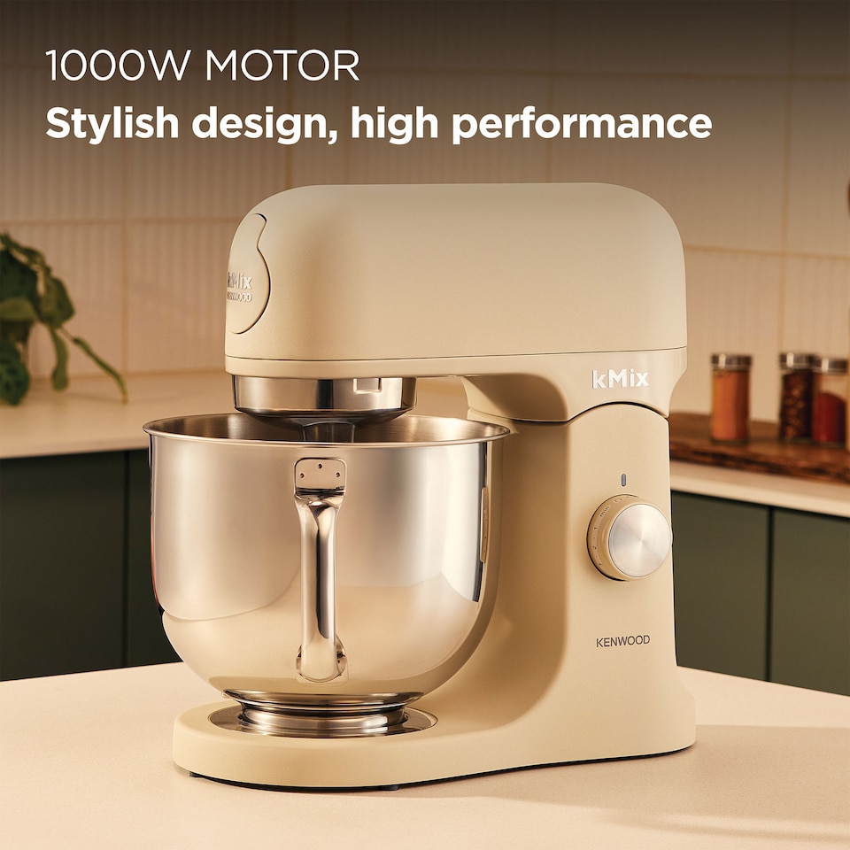 image 1 of Kenwood 1000w 5L kMIx Stand Mixer Calm Cream