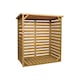 image 1 of 123cm x 115cm Large Wooden Outdoor Garden Patio Log Store Shed