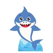 Boy Baby Shark Star Mini Cardboard Cutout 93cm