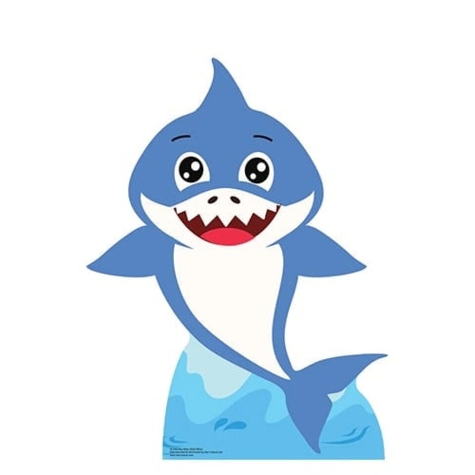 Boy Baby Shark Star Mini Cardboard Cutout 93cm