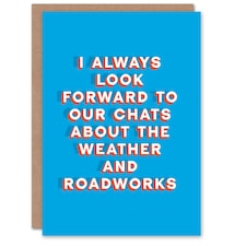 Look Forward Our Chats Fun Funny Cheeky Fathers Day Dad Card