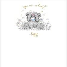 Me To You Bear Bear Holding Heart Card