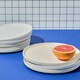 image 4 of Curateology LoHo Set of 4 Stoneware Dinner Plates 26cm - Reactive Glaze Ivory