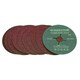 image 2 of 115mm Fibre Sanding Discs 60 Grit Medium Disc For 4-1/2" Backing Pad 10 Pack