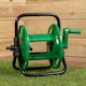image 1 of Portable Garden Hose Pipe Holder / Reel - Holds up to 30m Hose | Green | Green