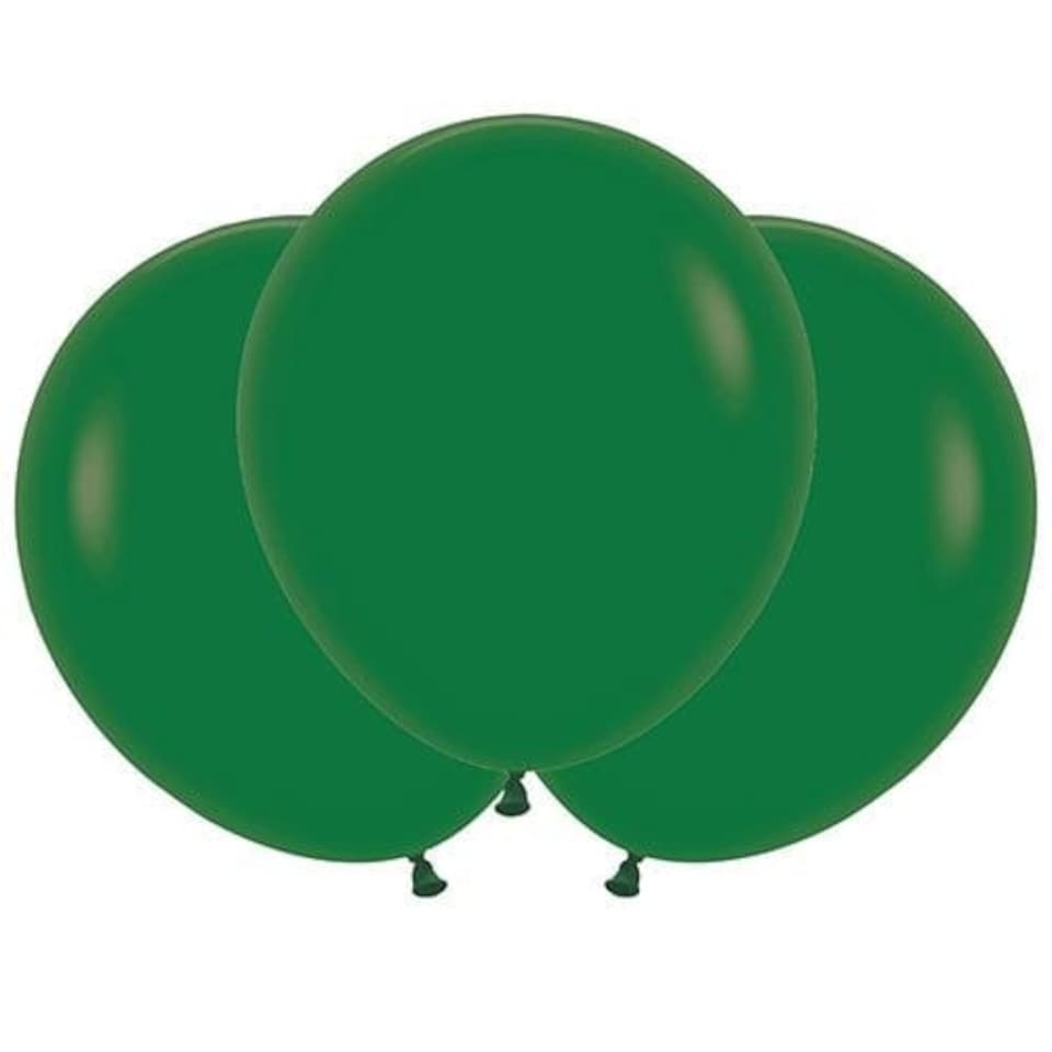 image 1 of Fashion Solid Forest Green Sempertex Biodegradable Latex Balloons 45cm / 18 in - Pack of 25