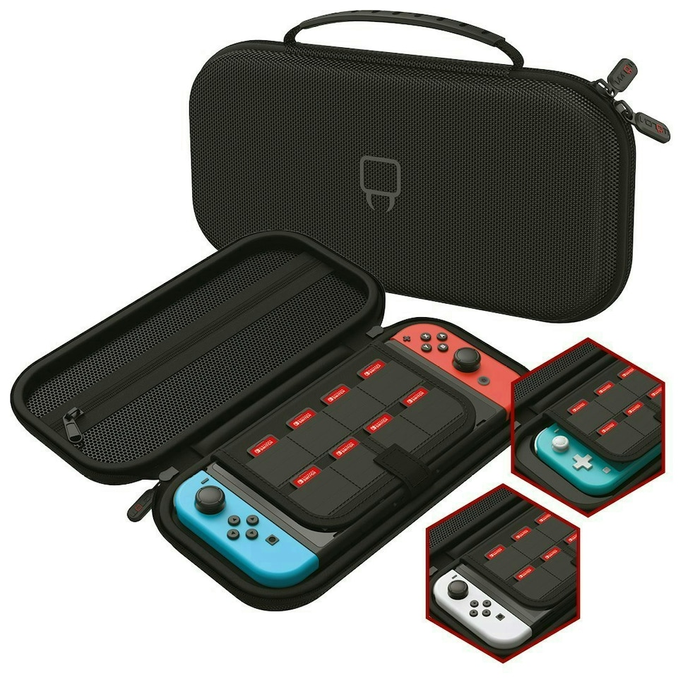 image 1 of Venom Nintendo Switch Carry Case and Screen Protector Black