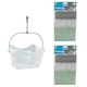 image 1 of JVL Peg Basket with 96 Large Plastic Clothes Pegs, Assorted Colours