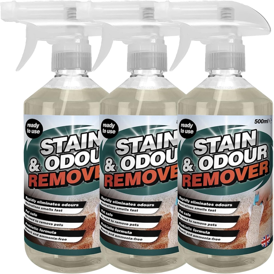 image 1 of 6 x 500ml Pet Friendly Stain & Odour Remover Trigger Spray